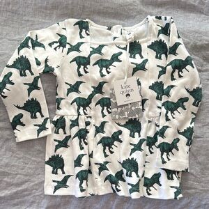 Kate Quinn Kids Dinosaur Print Shirt - Green